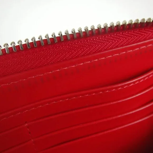 Authentic Christian Louboutin PANETTONE PARIS LOVE Zip Around purse PVC [Used] - Picture 14 of 16